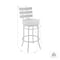 Armen Living Natya Swivel Counter or Bar Stool in Mocha Finish with Brown Faux Leather 840254333673 - alternate 10